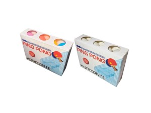 BOLA DE PING-PONG HORIZONTE  CORES CX C/12 COD.PS6