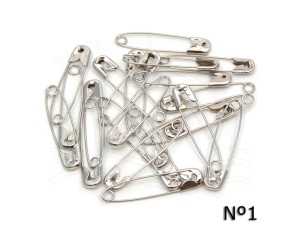 ALFINETE DE SEGURANCA NIQ. Nº 1 C/ 100